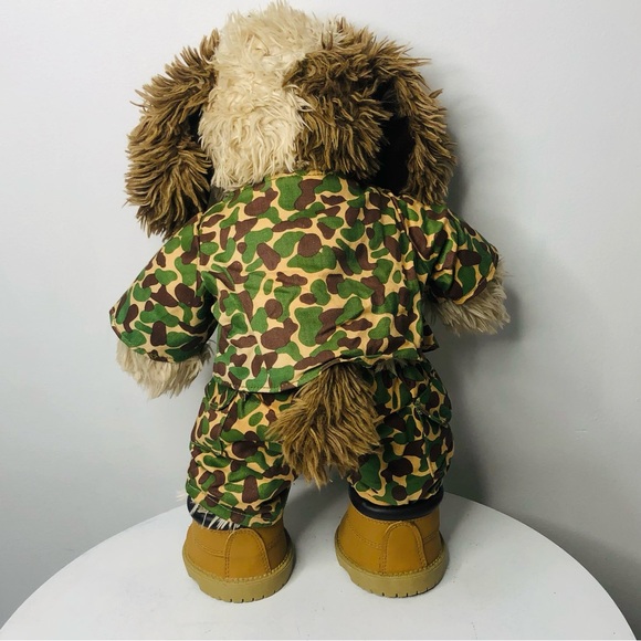 Build a Bear 2009 18” dog in camouflage fatigues and boots L4 - Picture 3 of 5